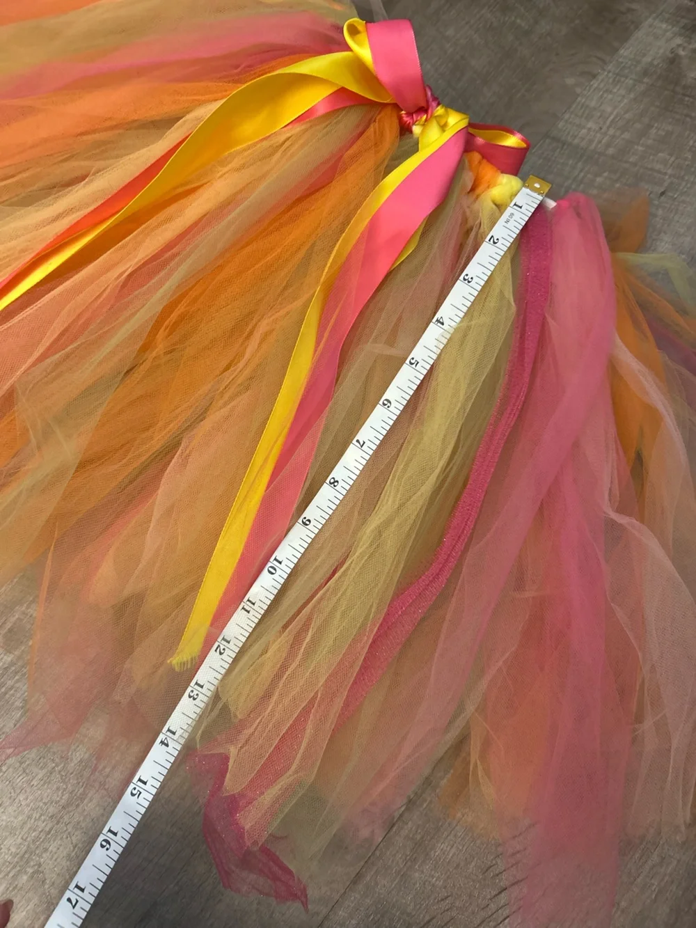 Girls' Handmade Multicolor Tulle Tutu Skirt